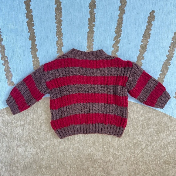 Zara Baby Fleece Oversized Striped Sweater - Picture 2 of 2